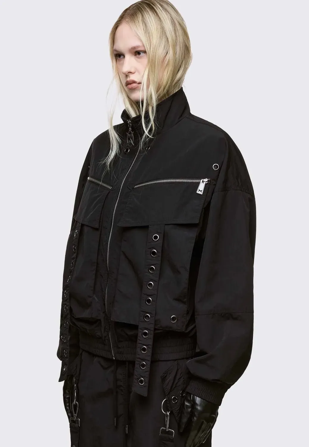 Impericon Cyclone Black Windbreaker Jacke schwarz M