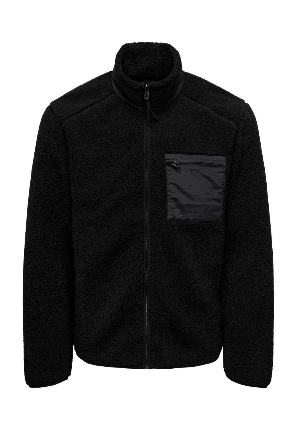Impericon Dallas Life Sherpa Black Jacke Größe M schwarz Fleece