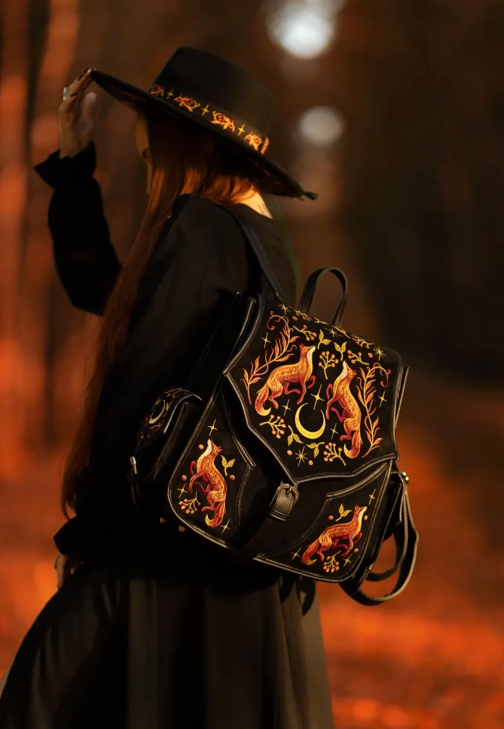 Impericon Mystic Fox Black Rucksack schwarz Gothic