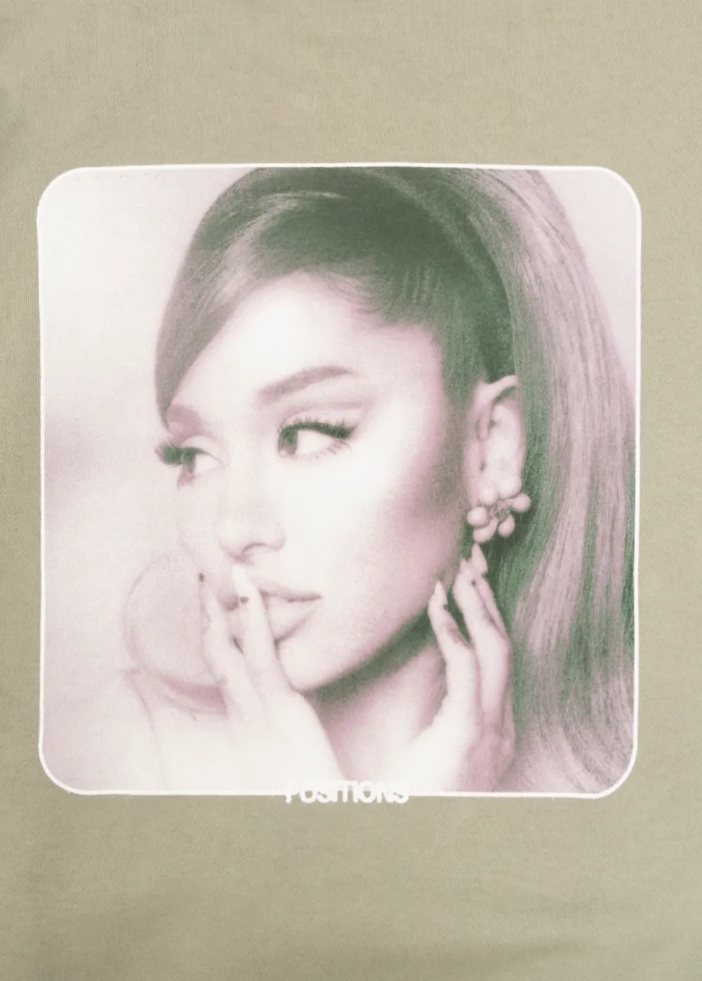 Ariana Grande positions Inverted Cover Hoodie Baumwolle