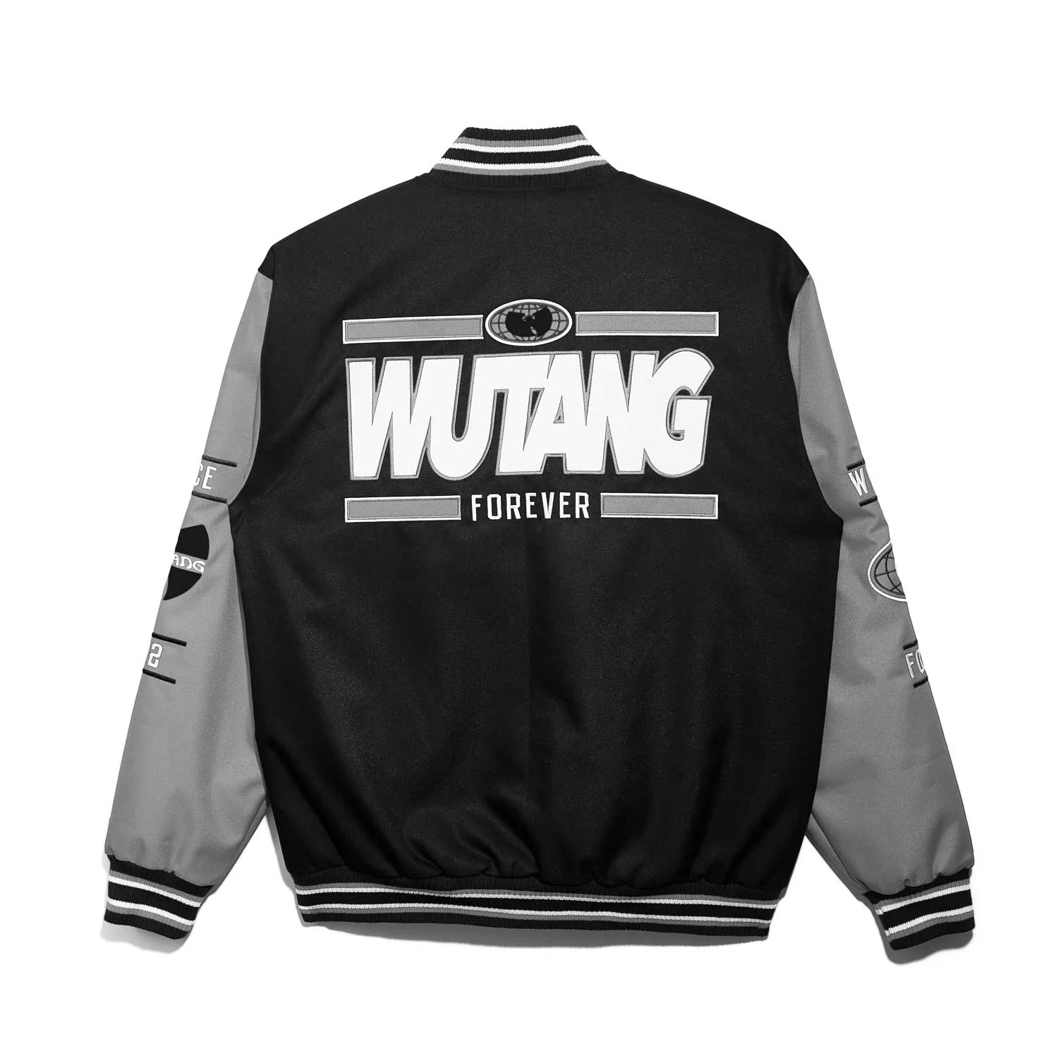 Wu-Tang All-City Jacket Schwarz Grau Collegejacke