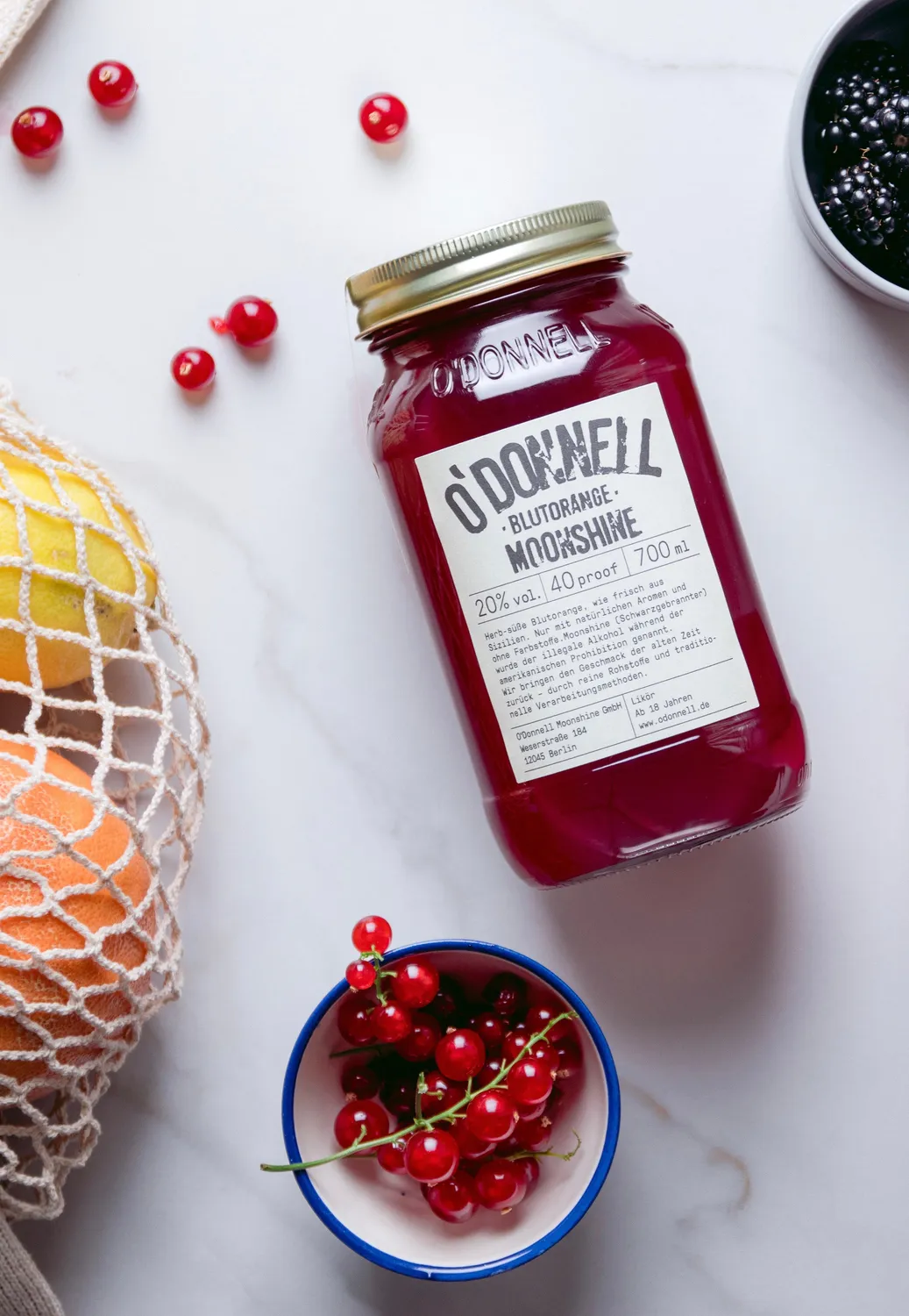 O'Donnell Moonshine Blutorange Likör 700ml 20%