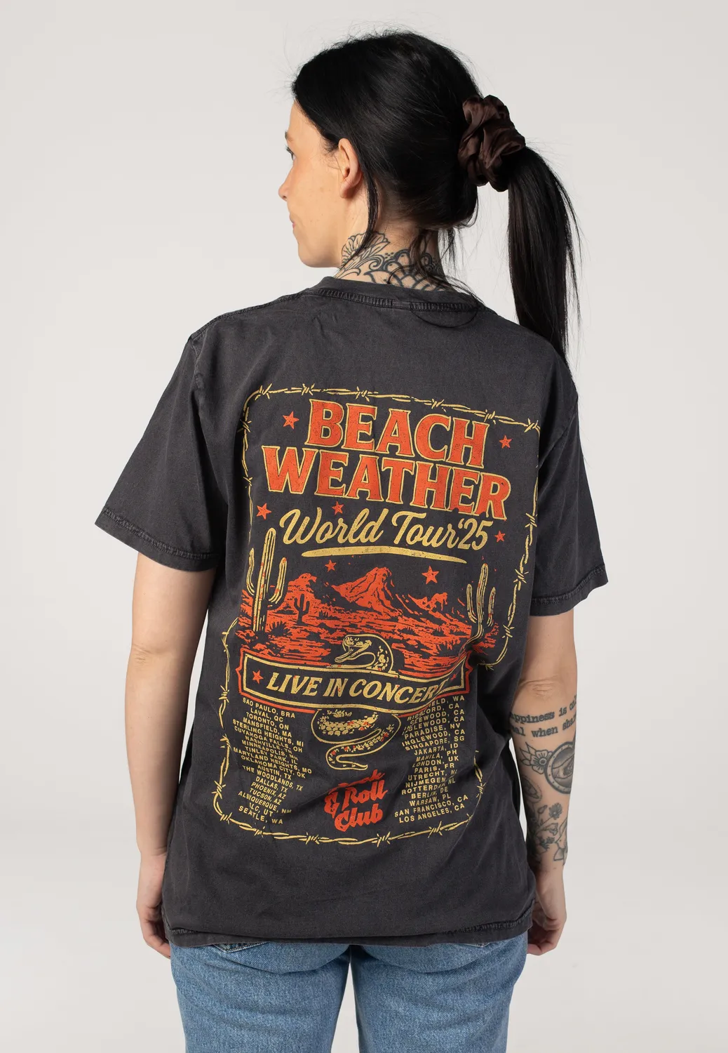 Impericon Tour 2025 Stone Washed Black T-Shirt schwarz