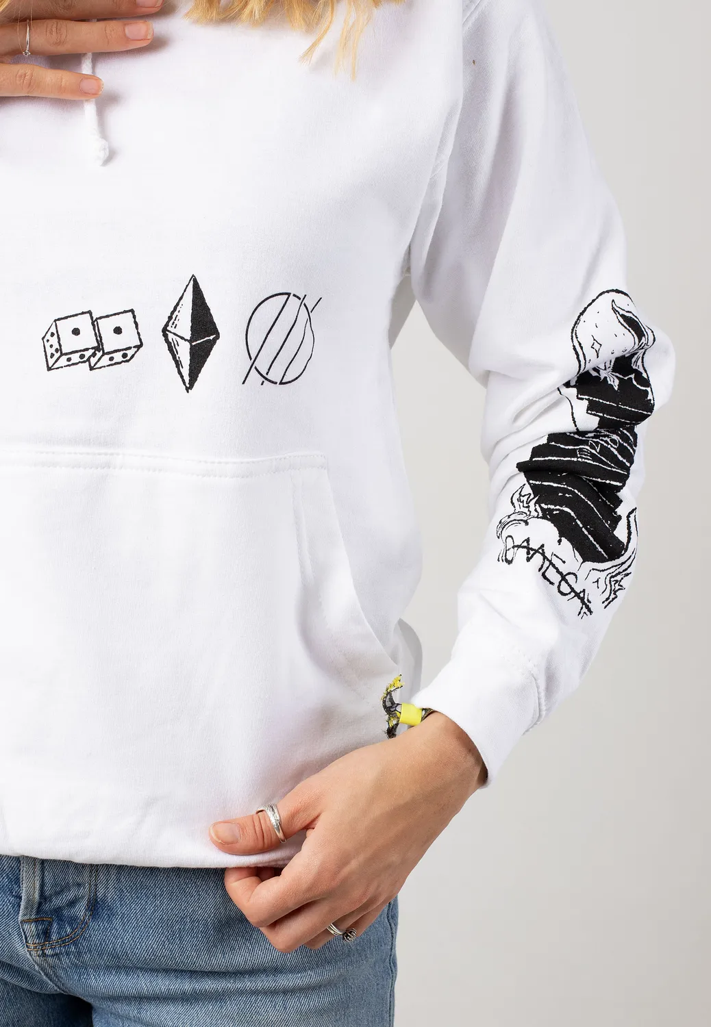 Impericon Alpha Omega White Hoodie weiß