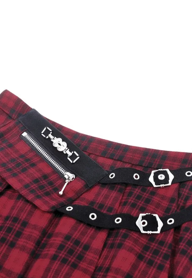 Impericon Punk Red Plaid Rock rot Karo Damen