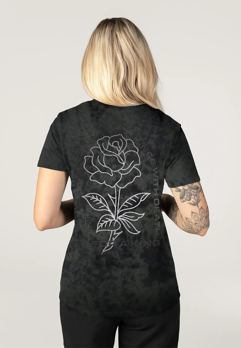 Impericon Roses Green & Black Tie Dye T-Shirt grün