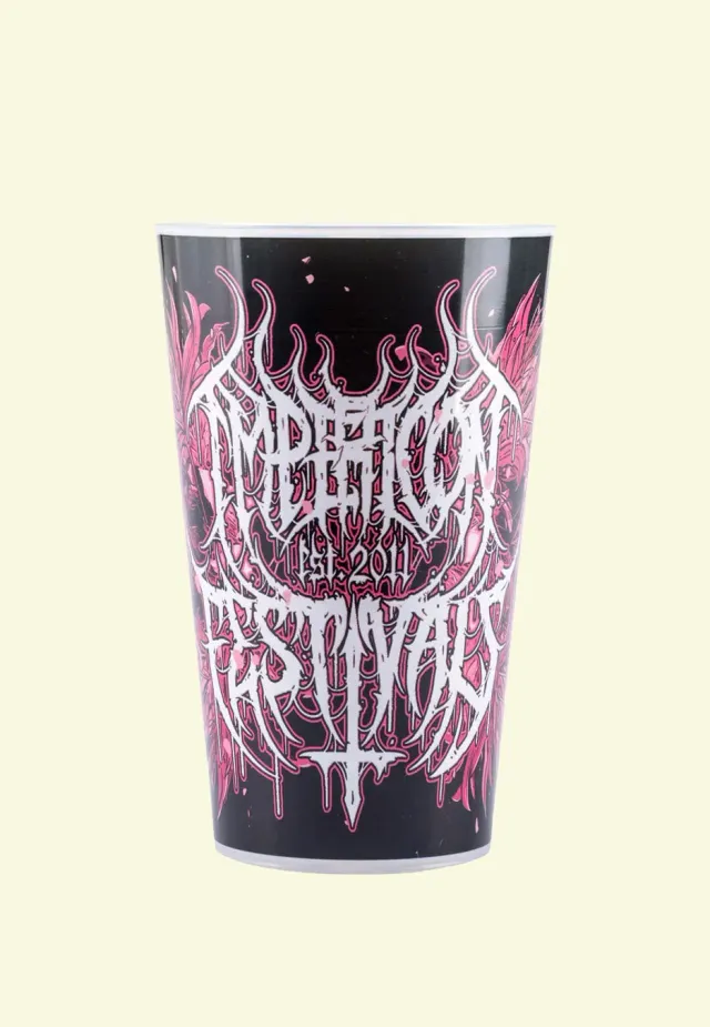 Impericon Black Metal Flowers Becher Onesize bunt