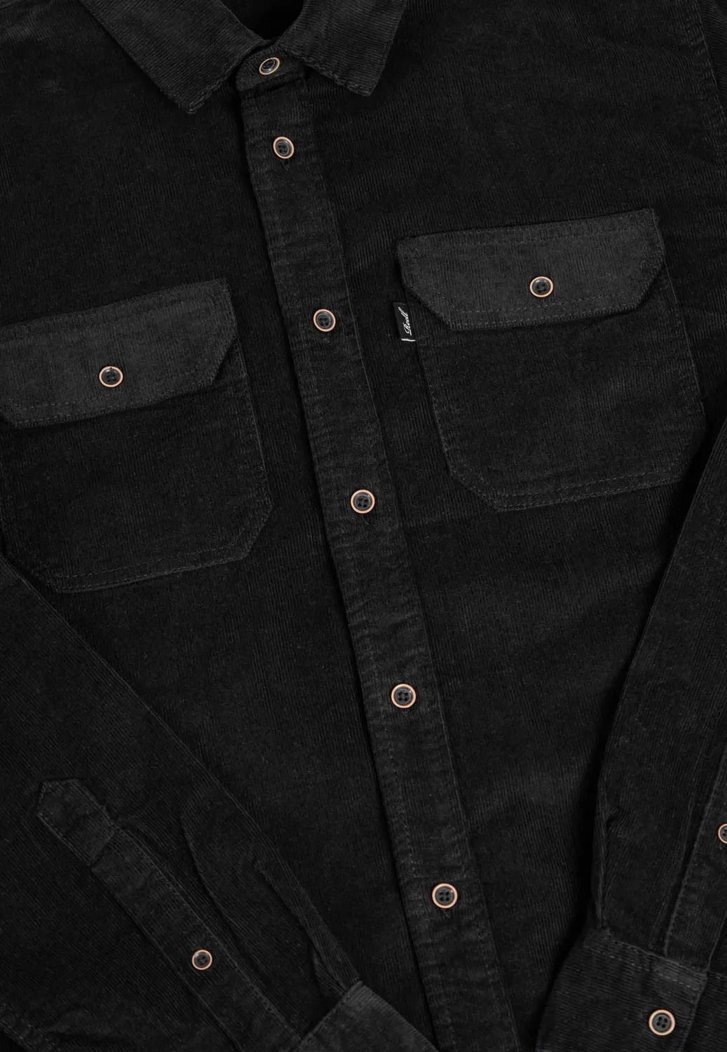 Impericon Dual Cord Deep Black Hemd schwarz Cord