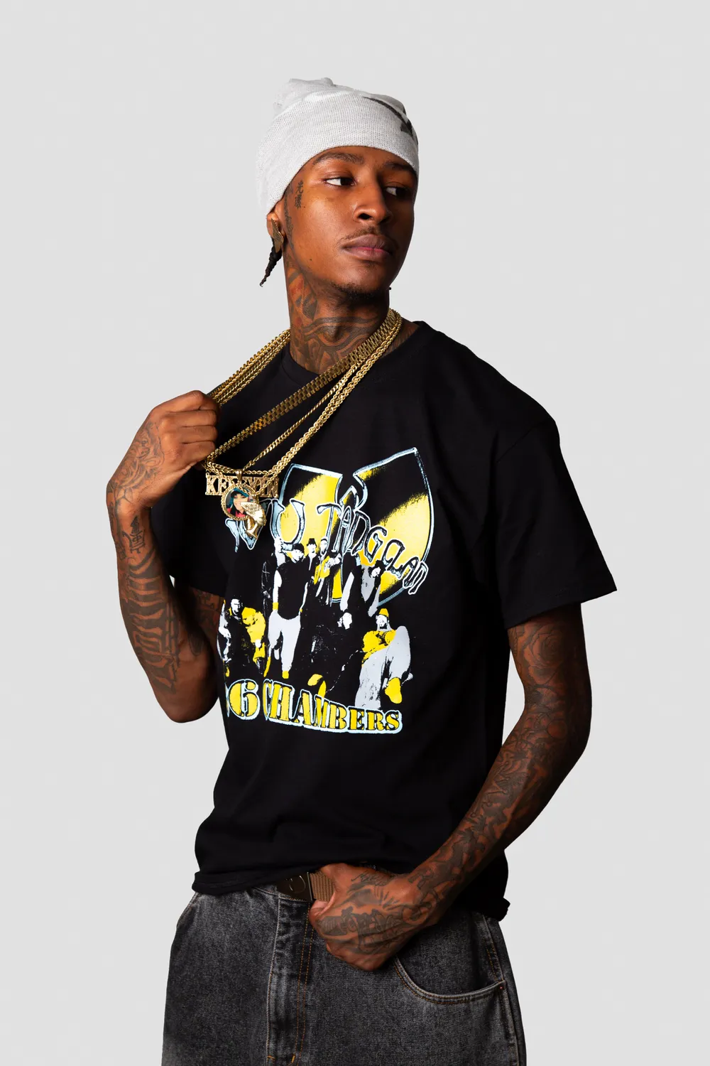 Wu-Tang Shaolin Slums T-Shirt schwarz Classic Fit