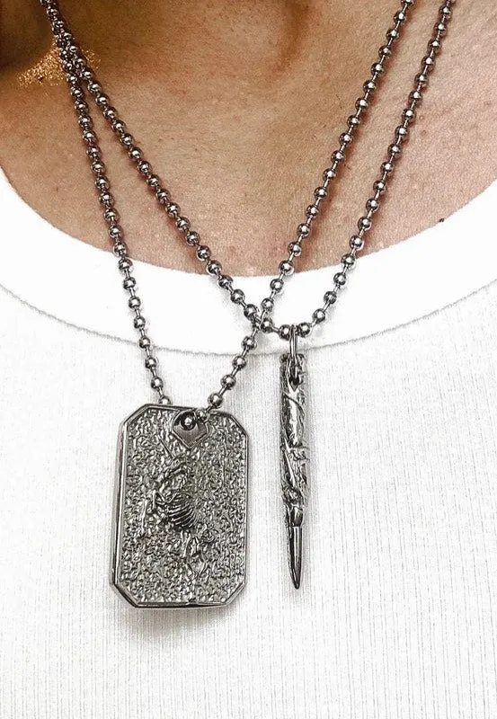 Impericon Broken Bullet Silver Kette Onesize silber