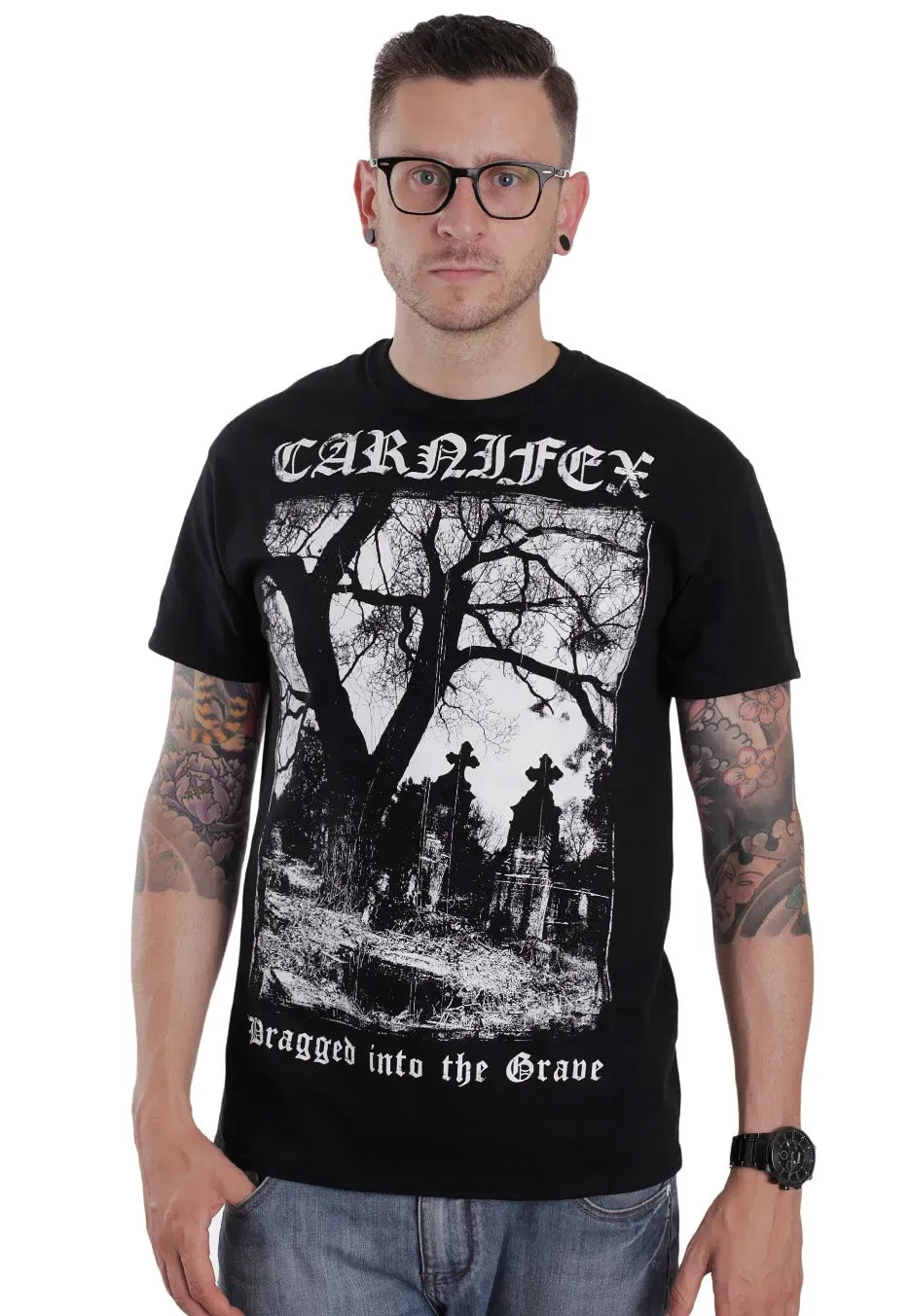 Carnifex Dragged Into The Grave T-Shirt schwarz Deathcore