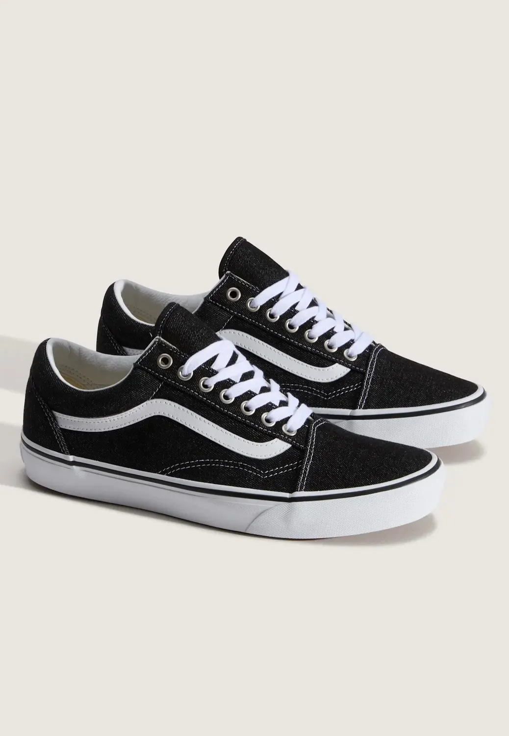 Impericon Old Skool Denim Black True White Schuhe Canvas