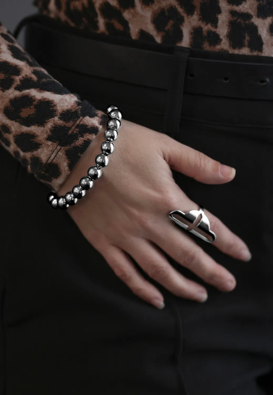 Impericon Bubble Silver Armband grau Streetwear