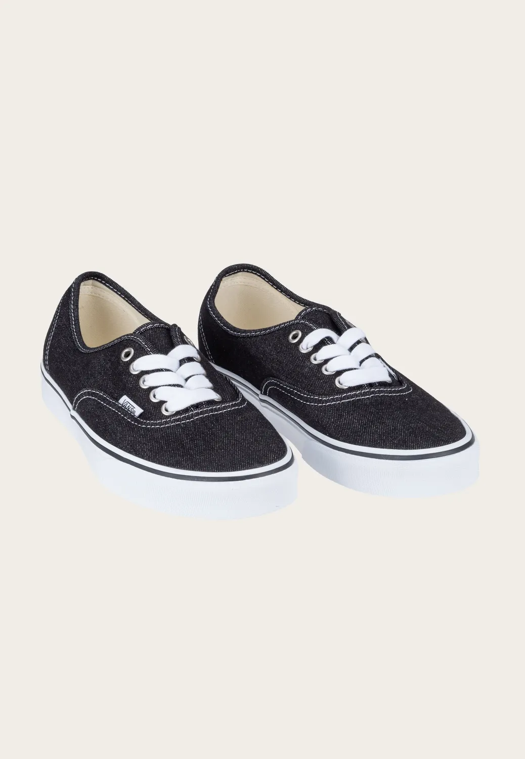 Impericon Authentic Denim Black/White Skate-Schuhe Canvas Low