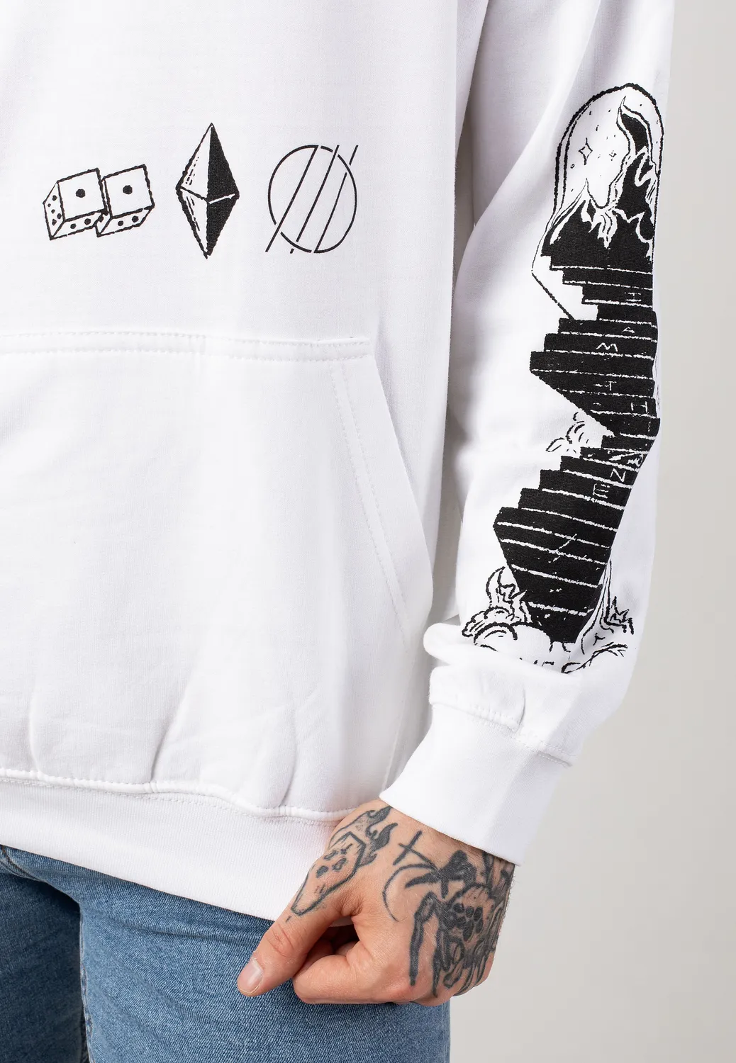 Impericon Alpha Omega White Hoodie weiß