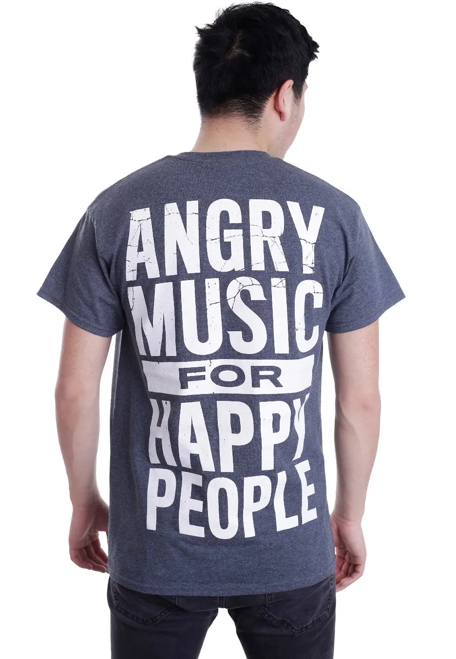 Angry Music Dark Heather T-Shirt Unisex