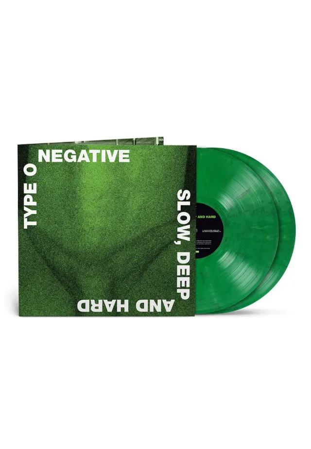 Type O Negative Slow Deep Hard 2 Vinyl grün marmoriert