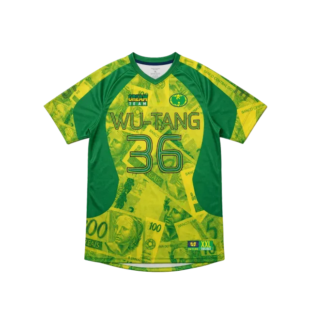 Wu-Tang C.R.E.A.M. Team Brazil Fußballtrikot Grün-Gold