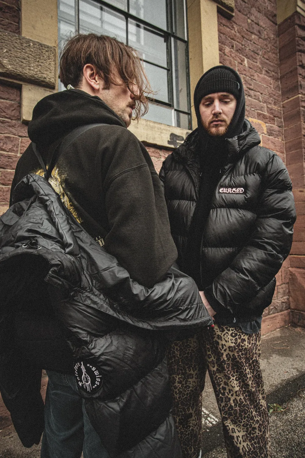 Paleface Swiss Cursed Puffer Jacke Schwarz Recycelt