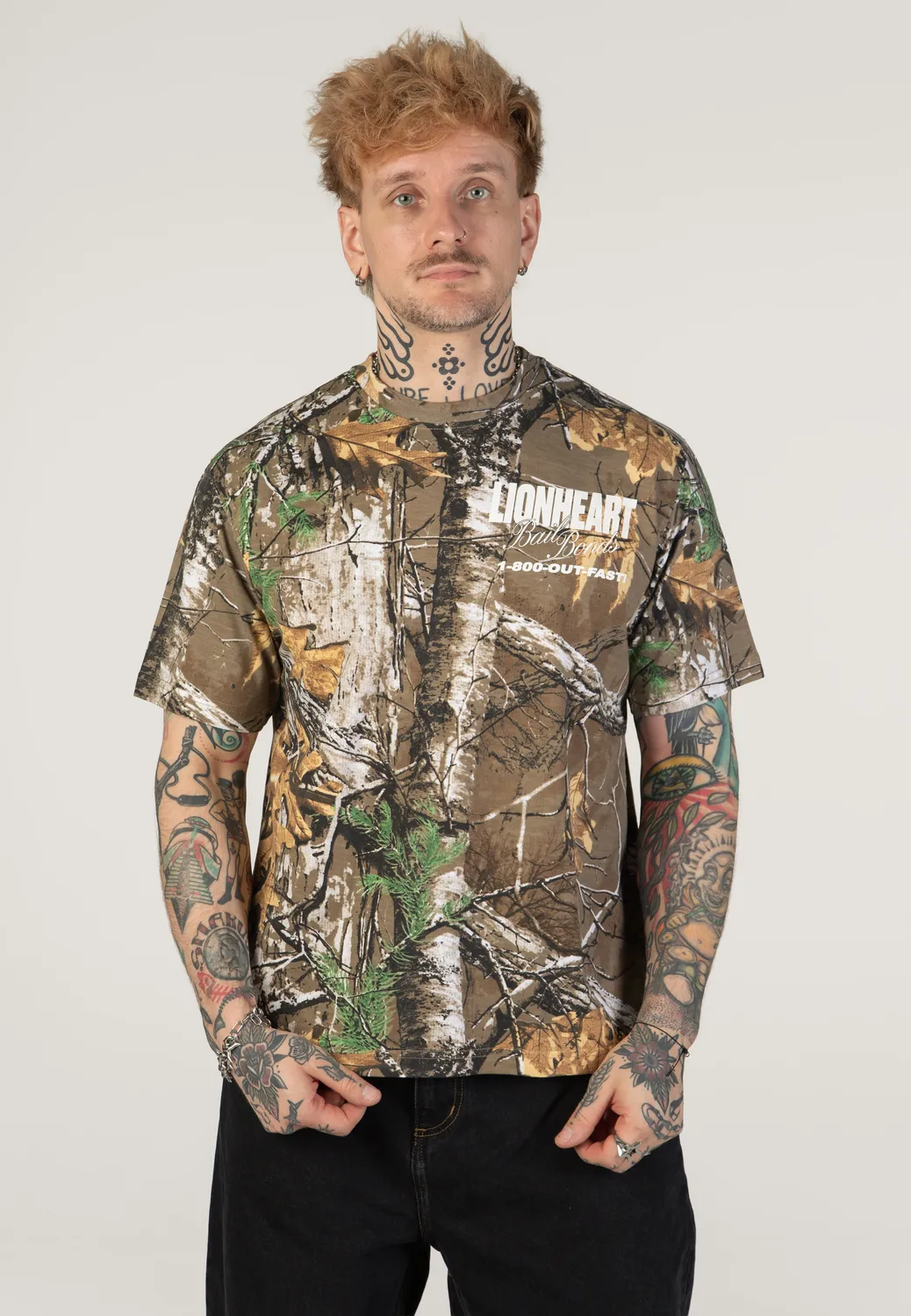 Impericon Bail Bonds Real Camo T-Shirt grün