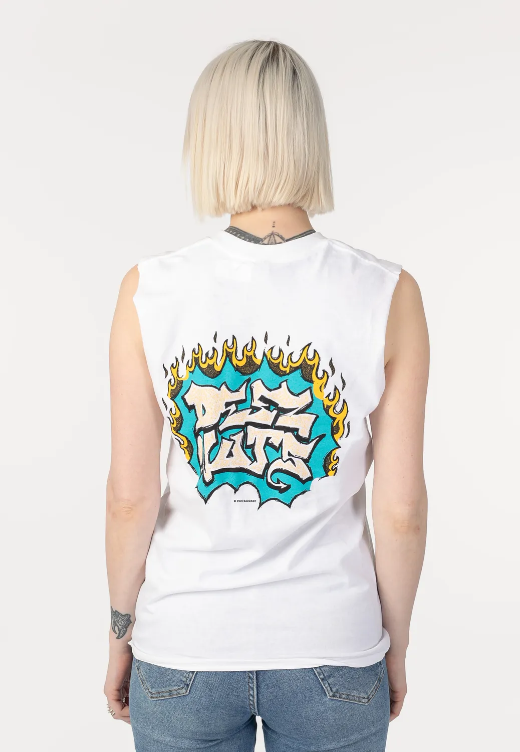Impericon Hangman White Sleeveless Tank Top Weiss Unisex
