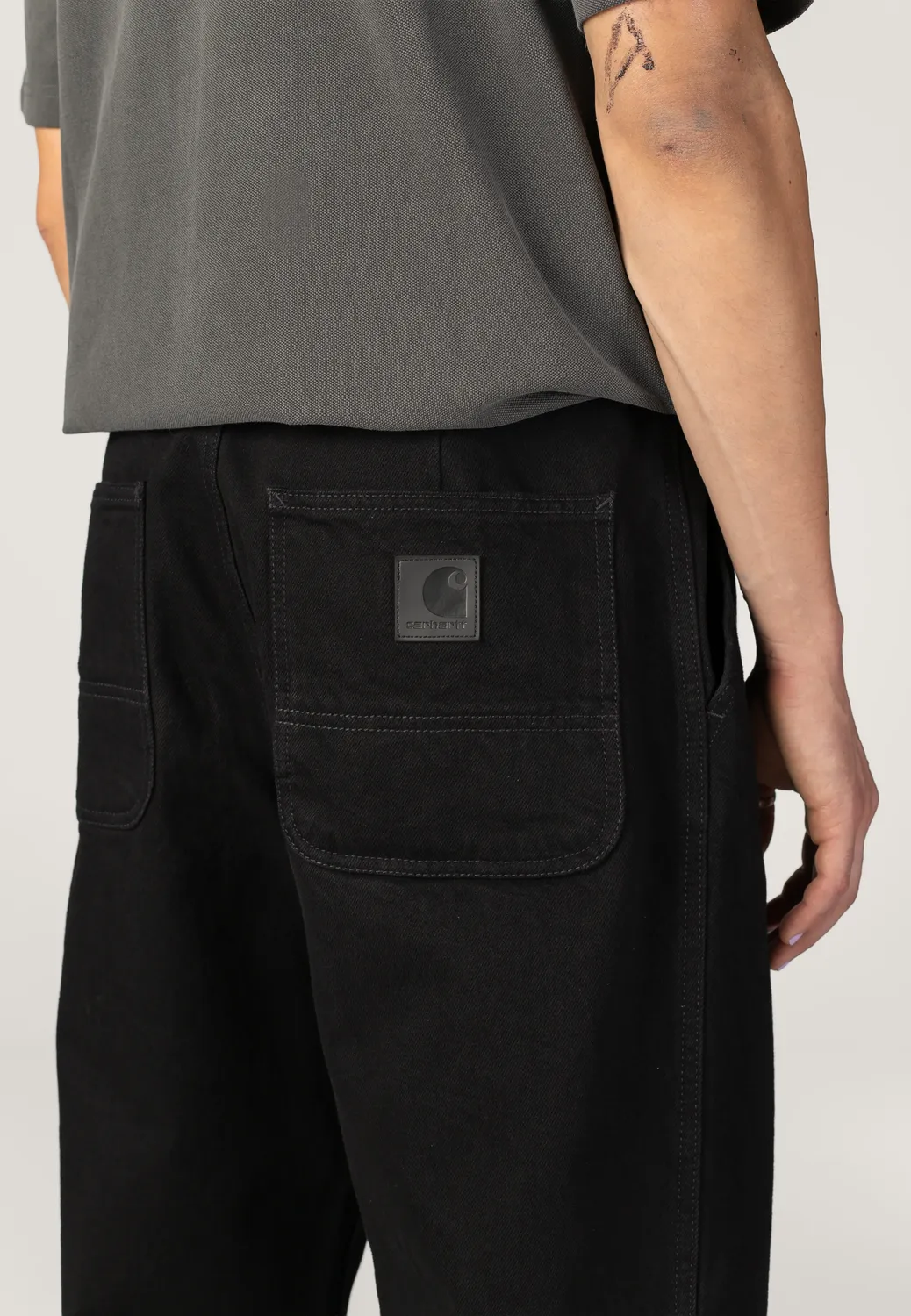 Impericon Jace Rinsed Black Jeans schwarz Tapered Fit