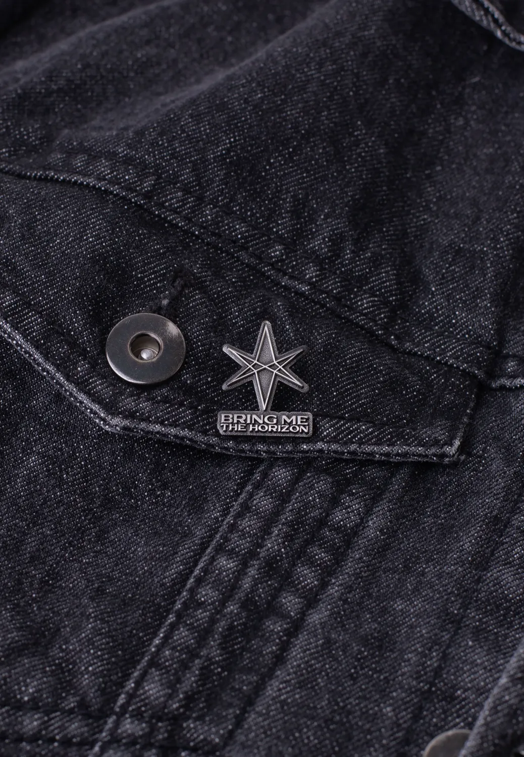 Impericon 6-Point Star Pin Badge grau Onesize