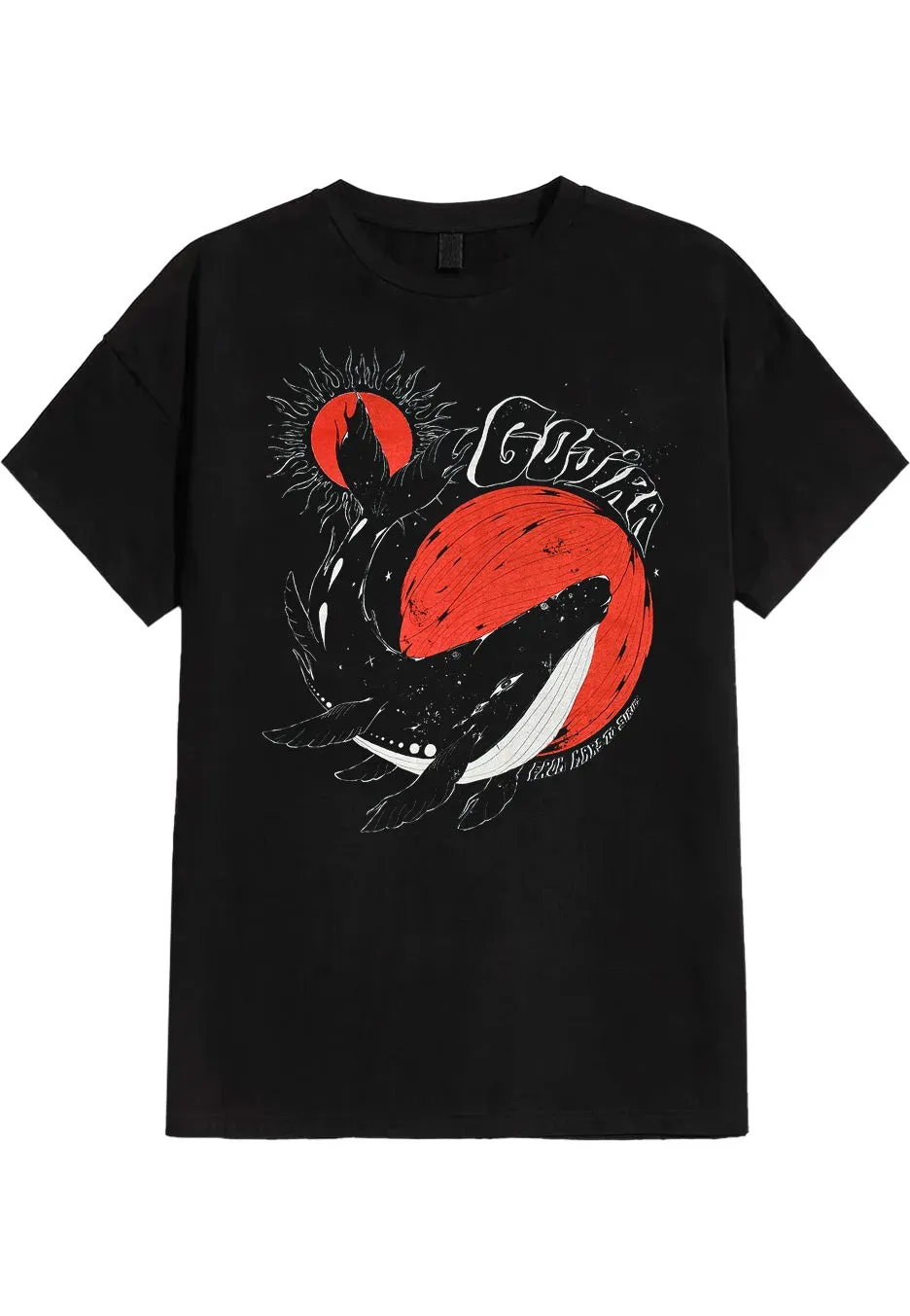 Impericon Whale Sun Moon T-Shirt schwarz nachhaltig