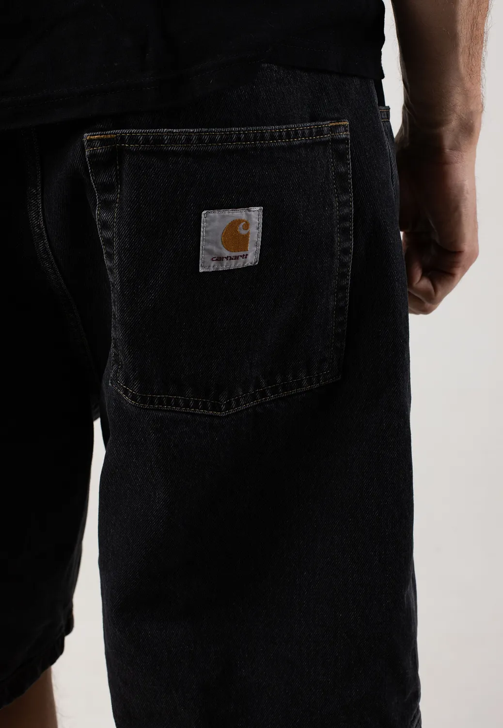 Impericon Brandon Stone Washed Shorts schwarz Denim