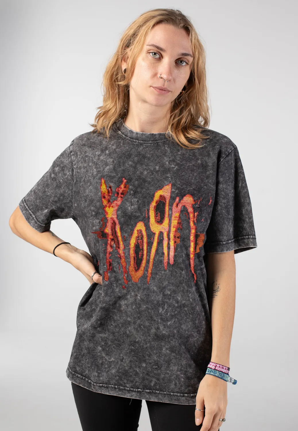 Impericon Logo Washed T-Shirt schwarz Unisex