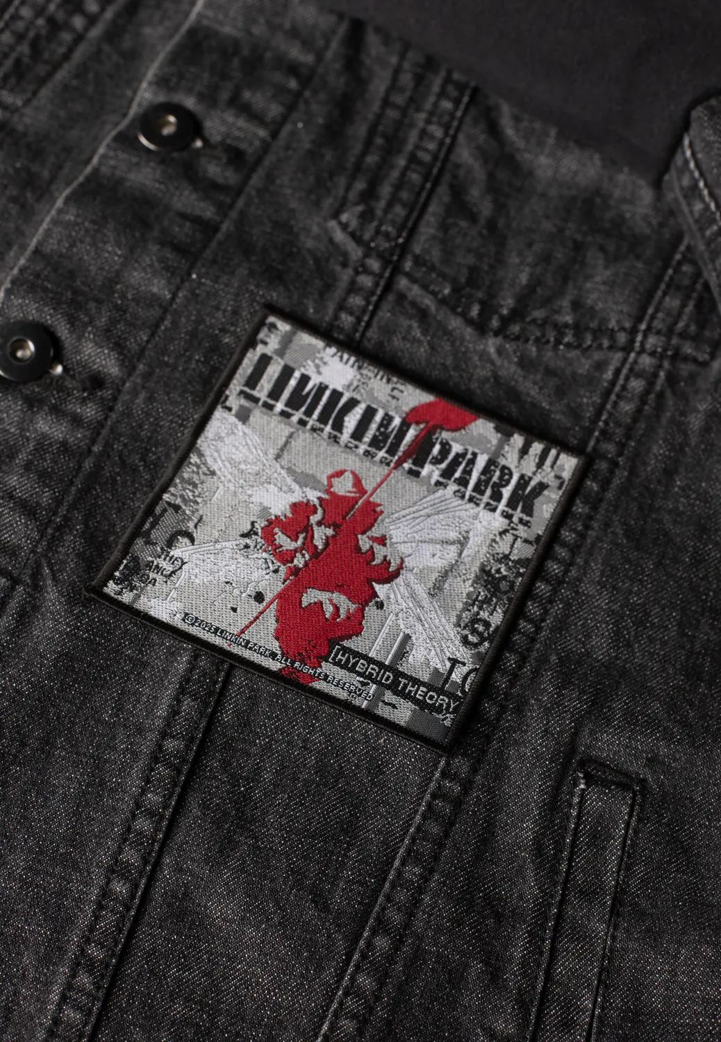 Impericon Hybrid Theory Aufnäher Grau Polyester