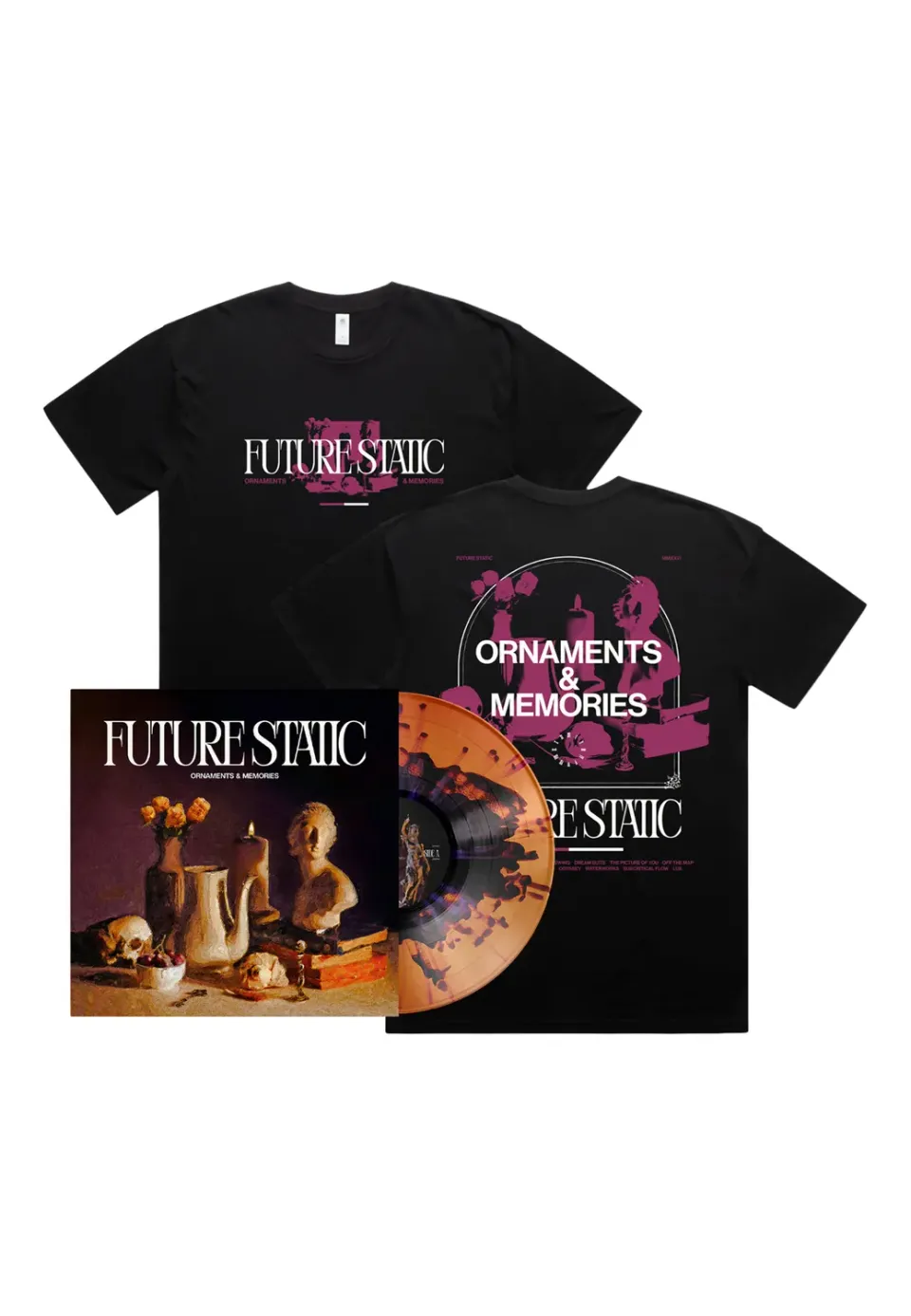 Future Static Ornaments & Memories T-Shirt + Vinyl Bundle S-XXL