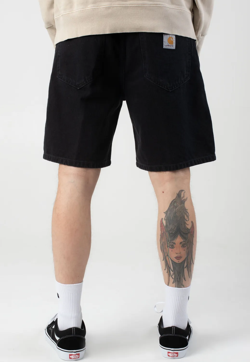 Impericon Nolan Shorts washed black Denim Relaxed
