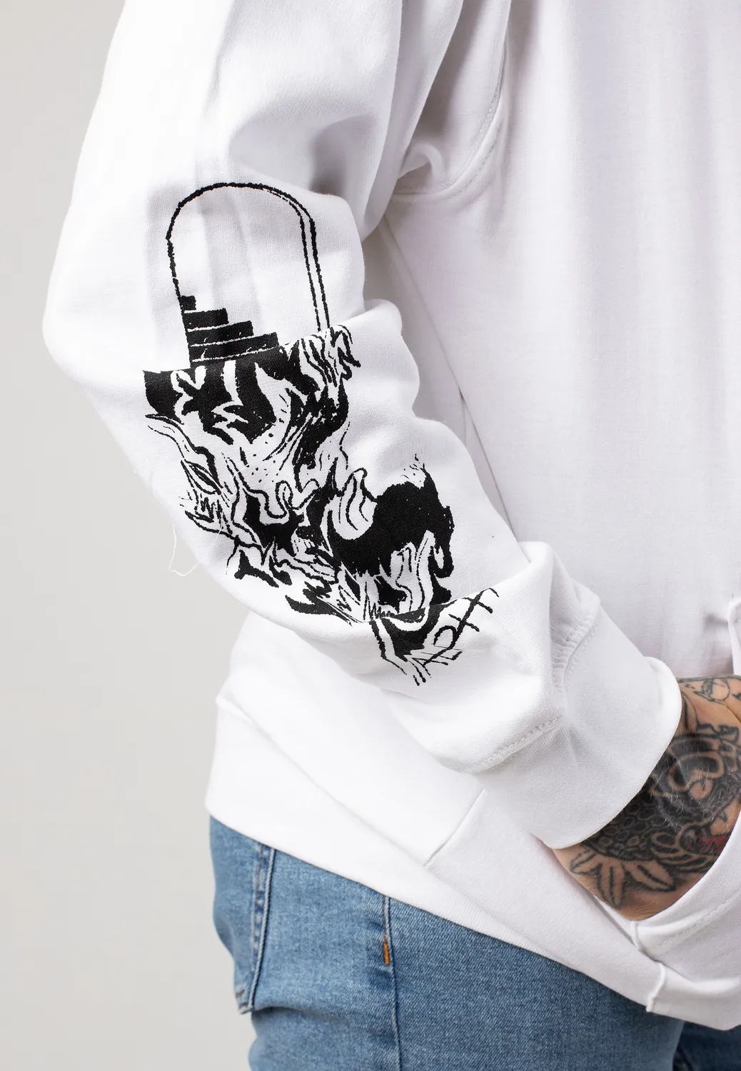 Impericon Alpha Omega White Hoodie weiß