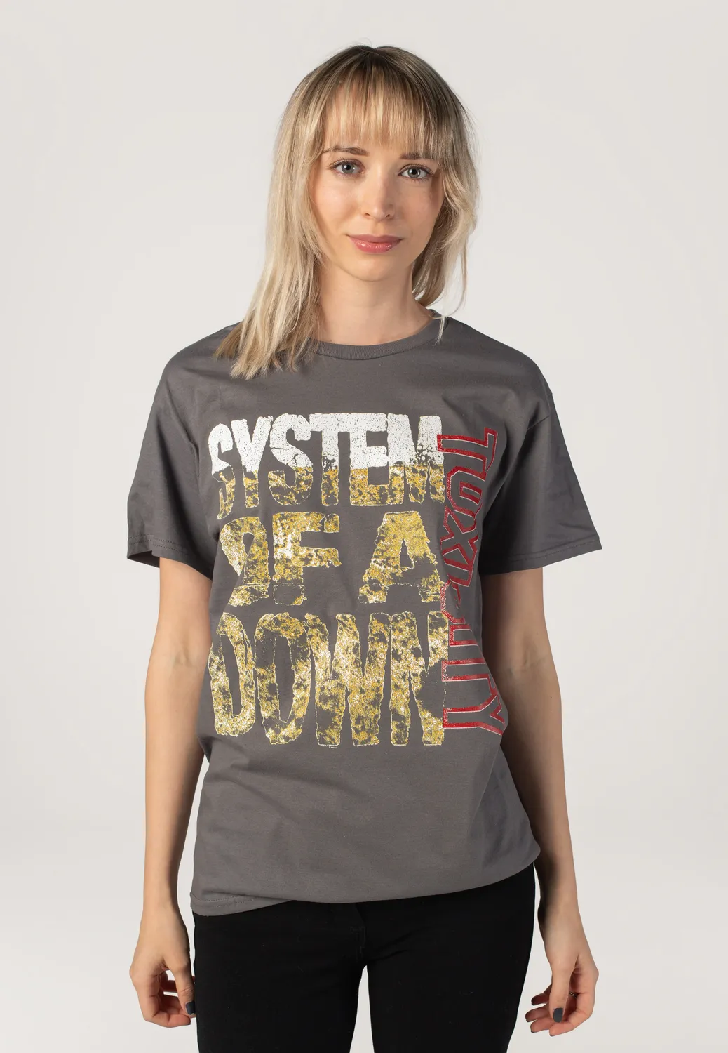 Impericon Toxicity Stack Charcoal T-Shirt Unisex Nu Metal