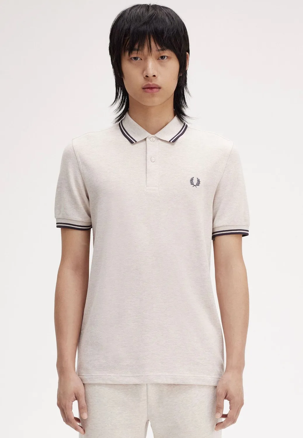 Impericon Twin Tipped Porridge Marl Polo Beige Baumwolle