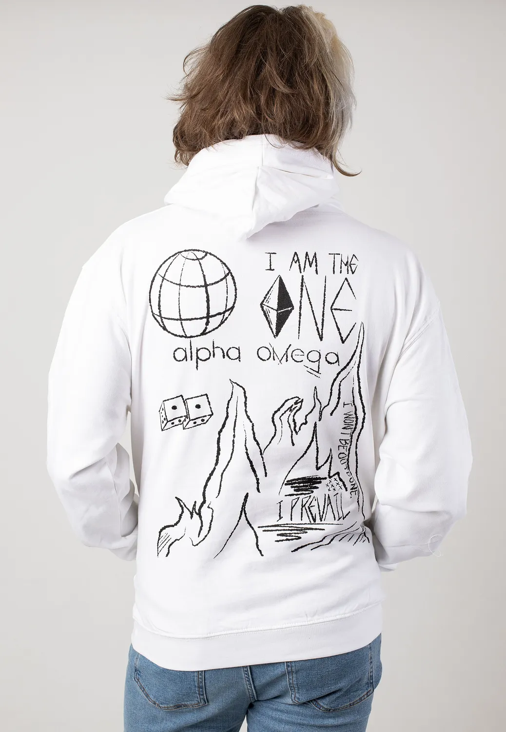 Impericon Alpha Omega White Hoodie weiß