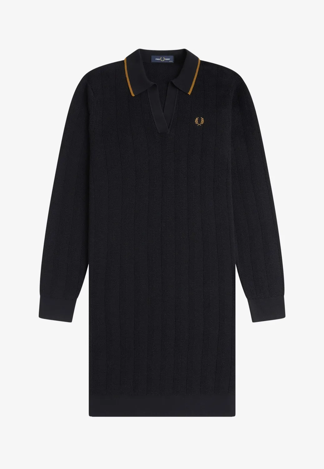 Impericon Textured Knitted Black Kleid schwarz Strick