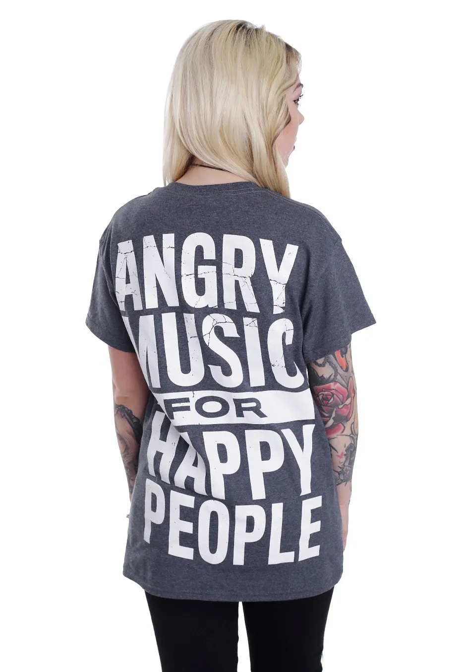 Angry Music Dark Heather T-Shirt Unisex