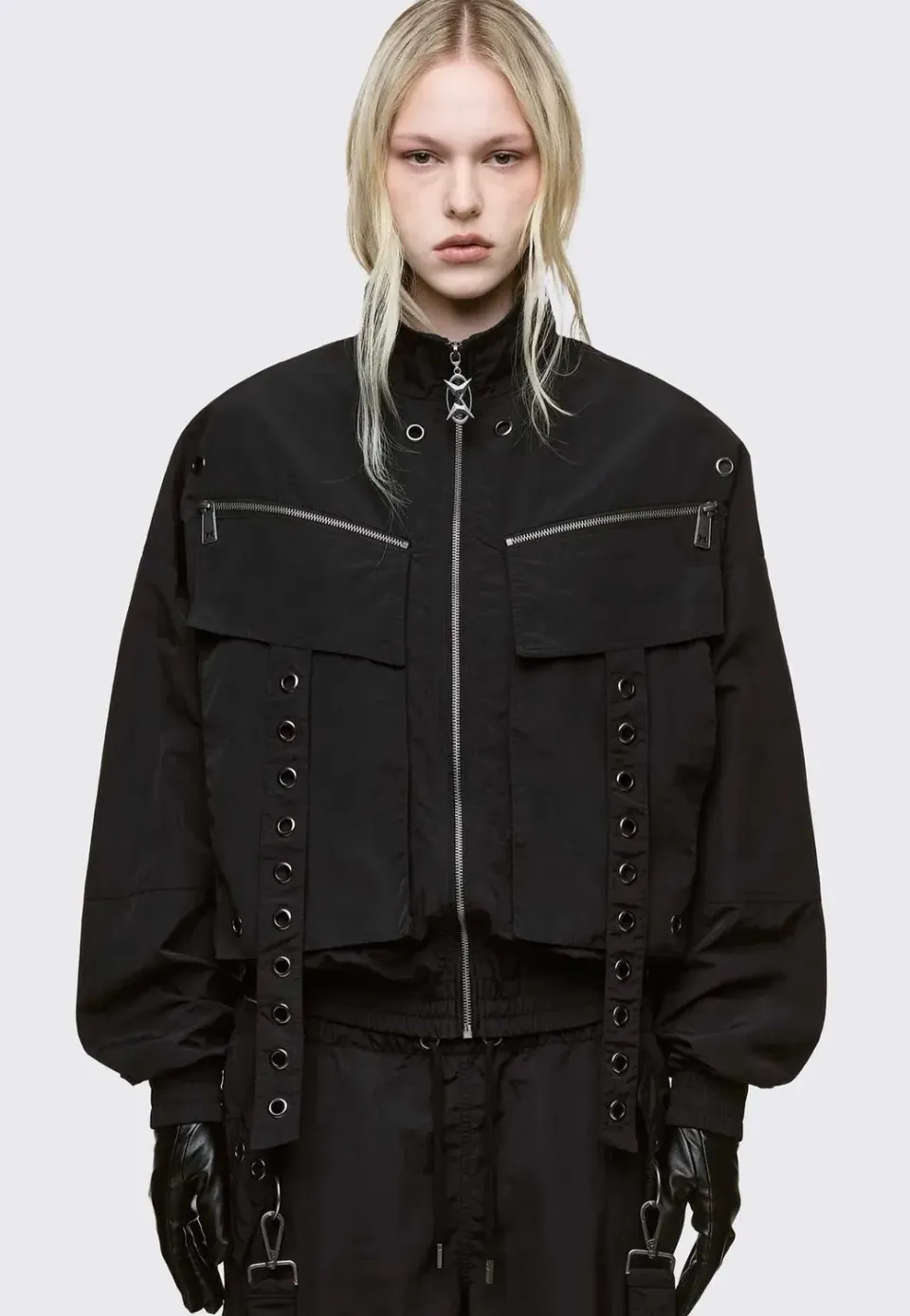 Impericon Cyclone Black Windbreaker Jacke schwarz M