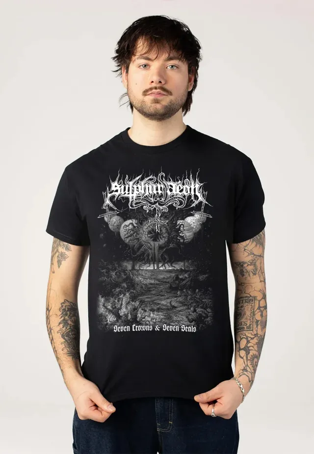 Sulphur Aeon Seven Crowns And Seven Seals T-Shirt Schwarz