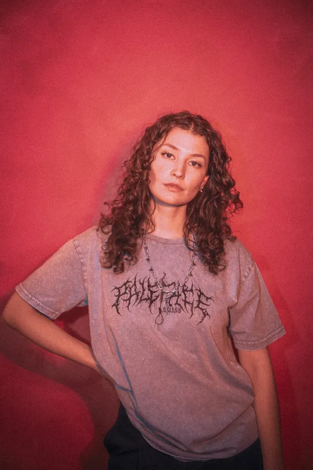 Paleface Swiss Wither Together T-Shirt Grau Acid Wash Oversize