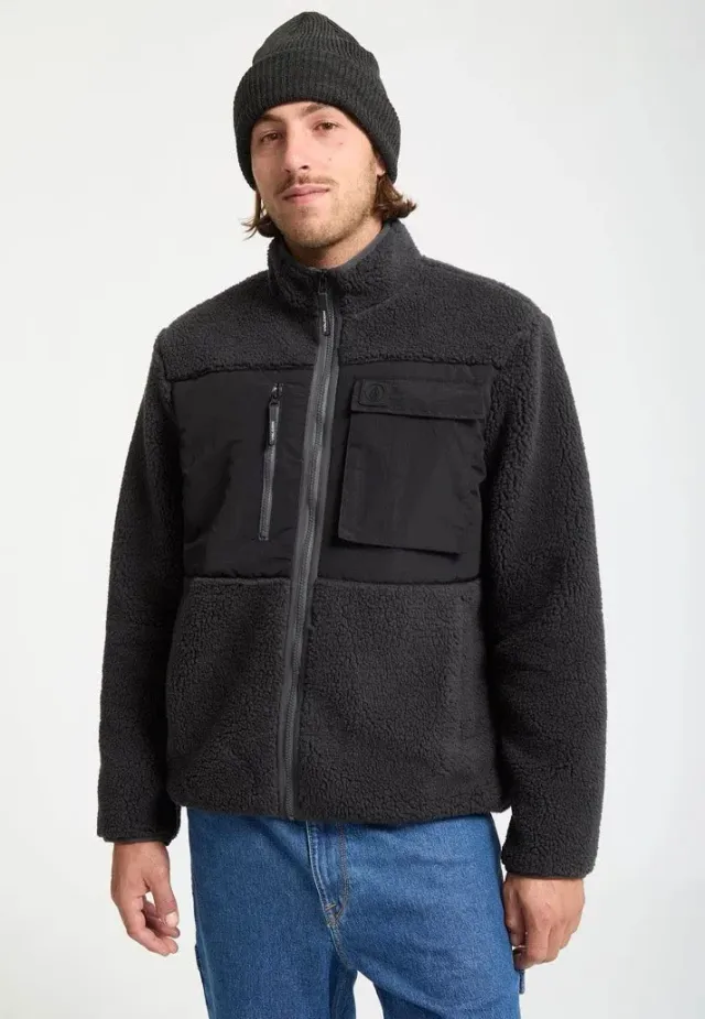 Impericon Storm Stone Zip Fleece Jacke asphalt black