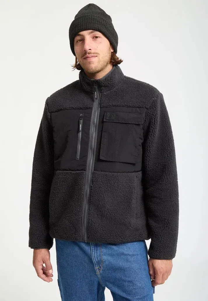 Impericon Storm Stone Zip Fleece Jacke asphalt black