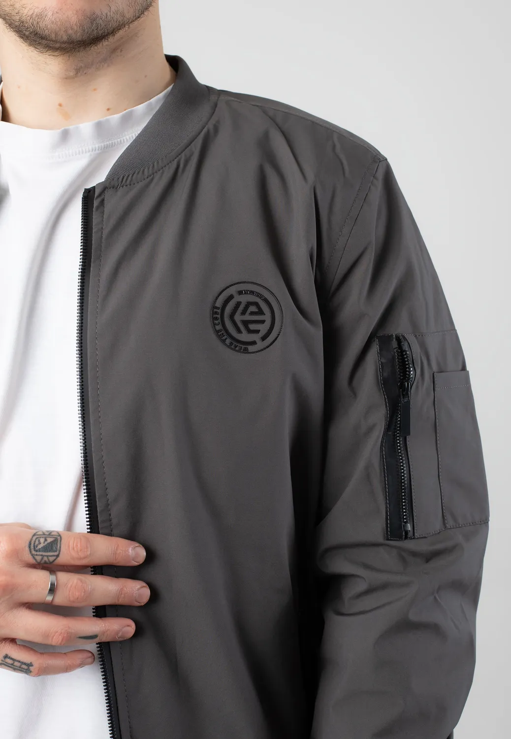Impericon Berto Dark Grey Bomberjacke grau