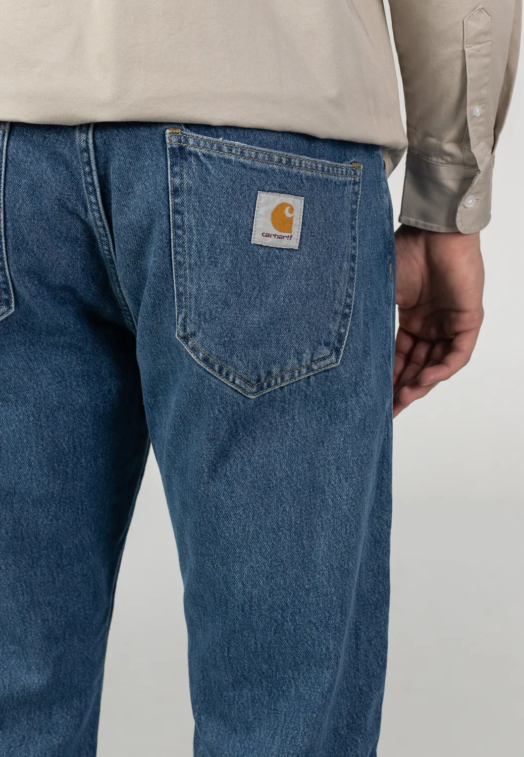 Impericon Nolan Heavy Stone Wash Blue Jeans blau Loose Fit