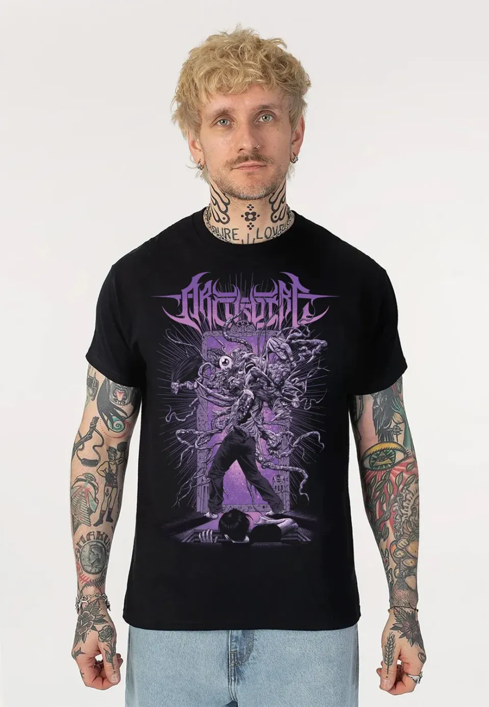 Impericon Backwards T-Shirt schwarz Tech Metal