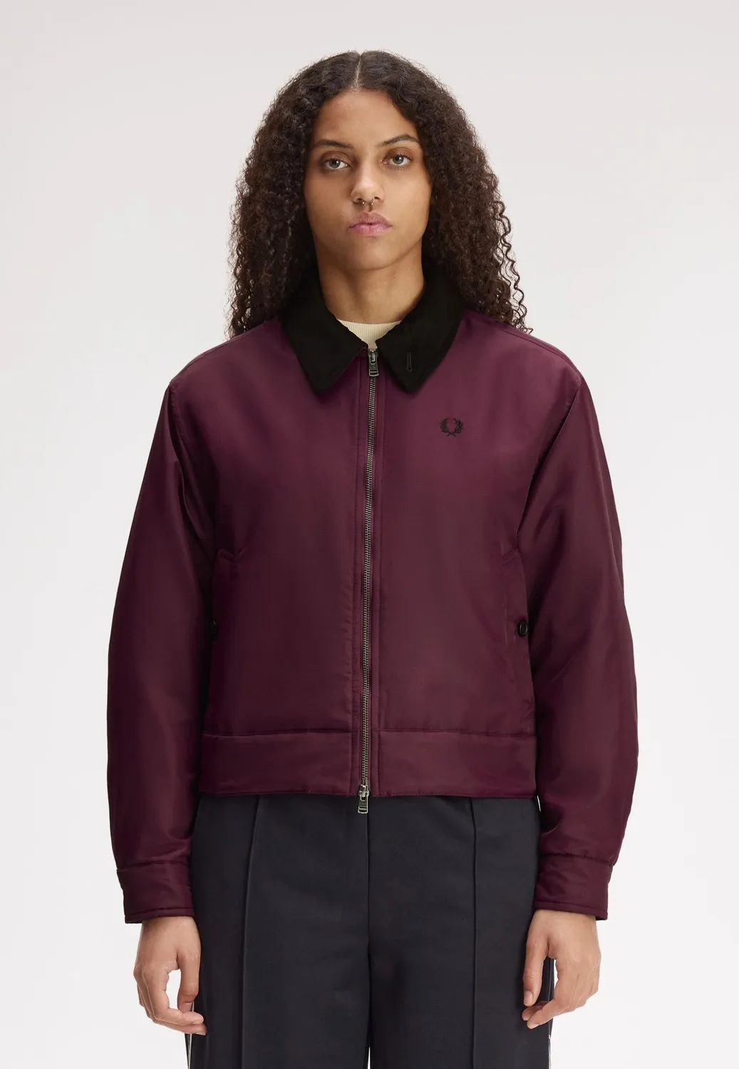 Impericon Padded Caban Plum Jacke lila kurz