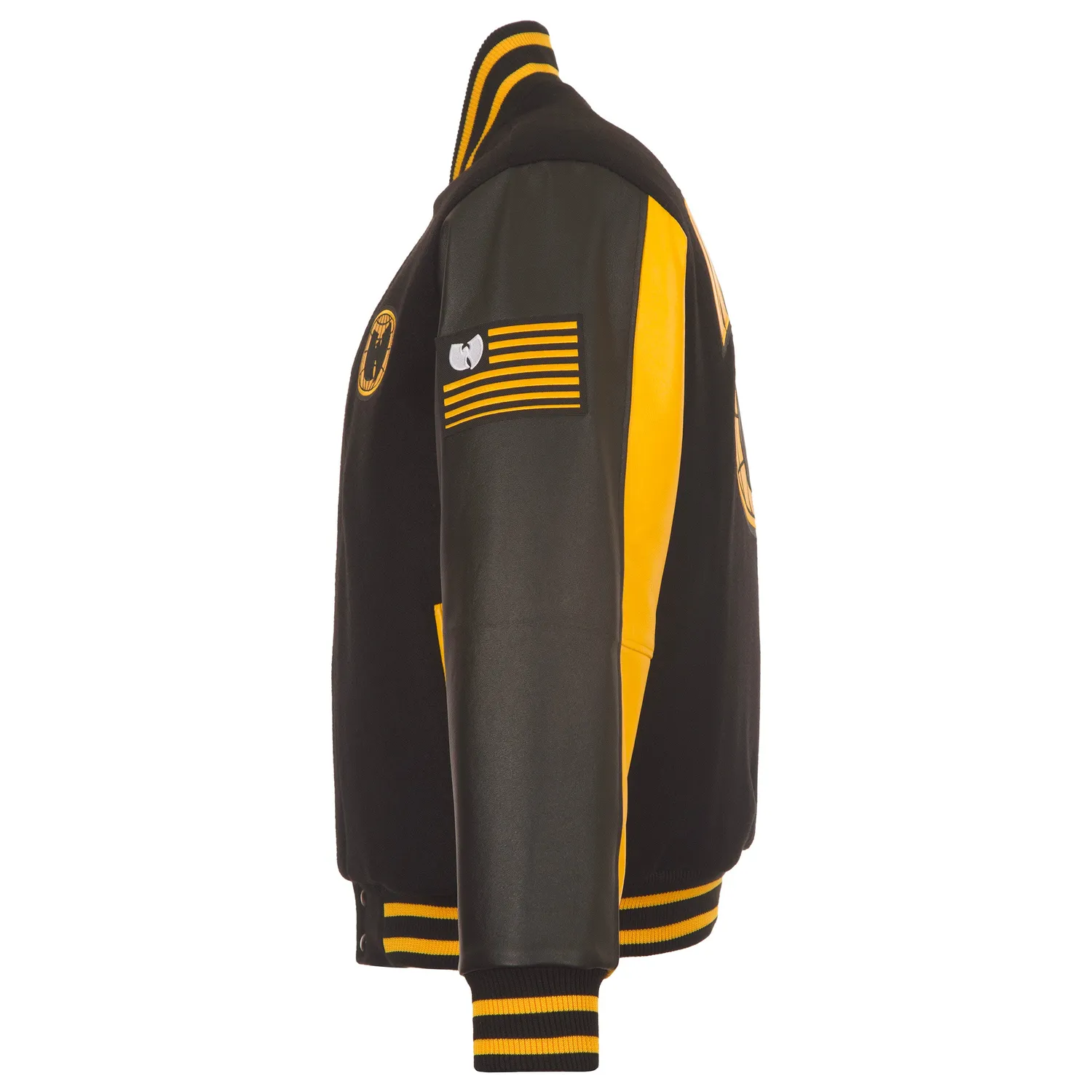 Wu-Tang Wu Globe Black Yellow Patterned Sleeve Jacke