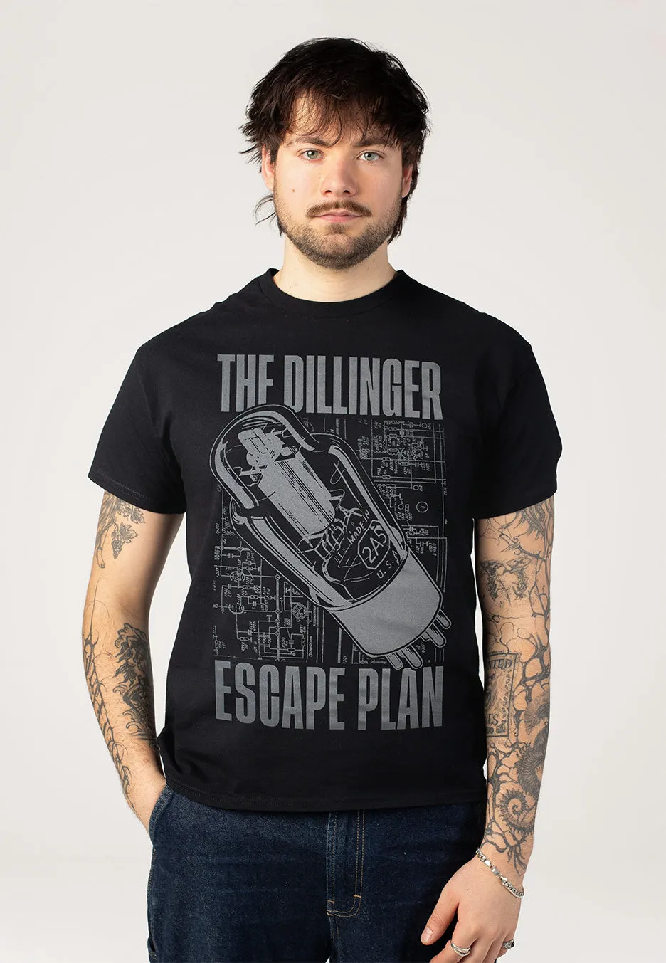 Tube T-Shirt schwarz Jersey S bis 3XL Unisex